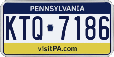 PA license plate KTQ7186