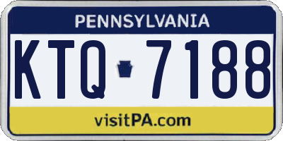 PA license plate KTQ7188