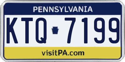 PA license plate KTQ7199
