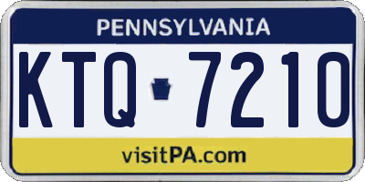PA license plate KTQ7210