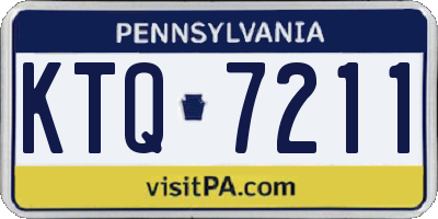 PA license plate KTQ7211