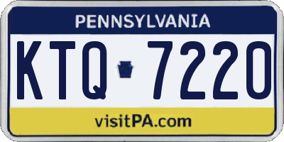 PA license plate KTQ7220