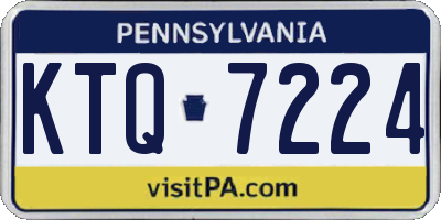 PA license plate KTQ7224