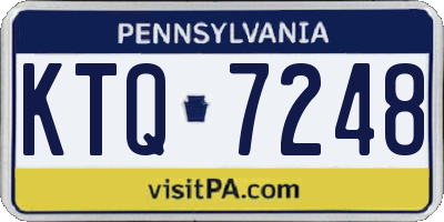 PA license plate KTQ7248