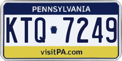 PA license plate KTQ7249