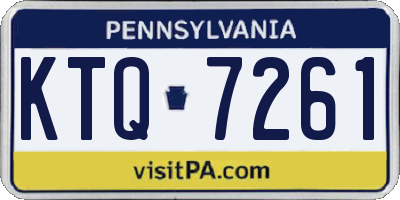 PA license plate KTQ7261