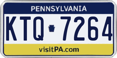 PA license plate KTQ7264