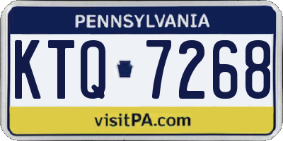 PA license plate KTQ7268