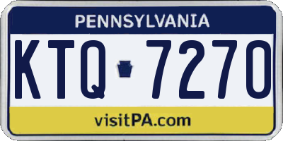 PA license plate KTQ7270