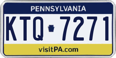 PA license plate KTQ7271