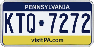 PA license plate KTQ7272