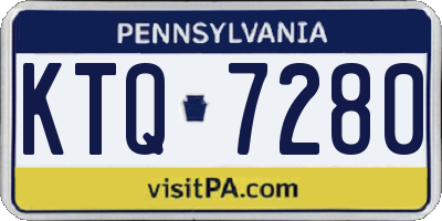 PA license plate KTQ7280