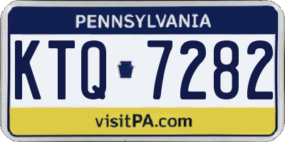 PA license plate KTQ7282