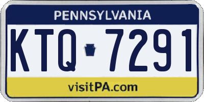 PA license plate KTQ7291
