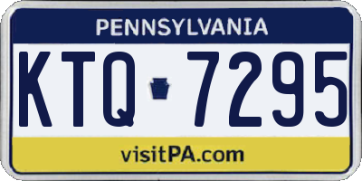 PA license plate KTQ7295