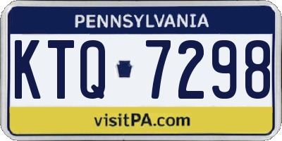 PA license plate KTQ7298