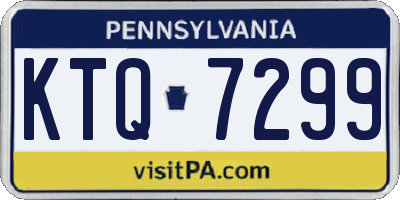 PA license plate KTQ7299