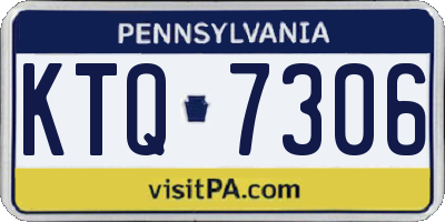 PA license plate KTQ7306
