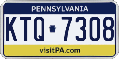 PA license plate KTQ7308