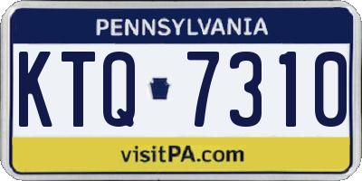 PA license plate KTQ7310