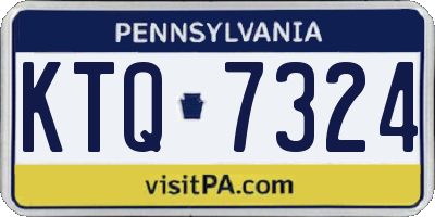 PA license plate KTQ7324