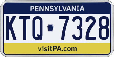 PA license plate KTQ7328