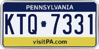 PA license plate KTQ7331