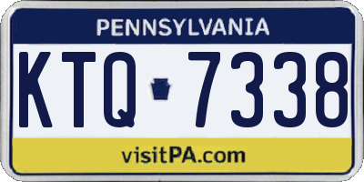 PA license plate KTQ7338