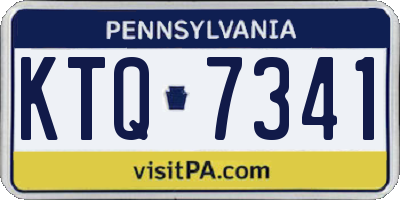 PA license plate KTQ7341
