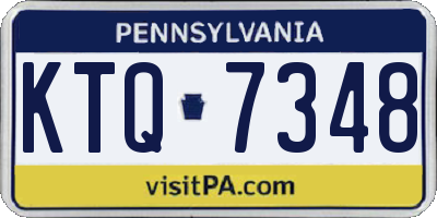 PA license plate KTQ7348