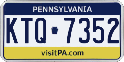 PA license plate KTQ7352
