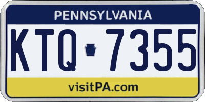 PA license plate KTQ7355