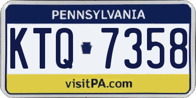 PA license plate KTQ7358
