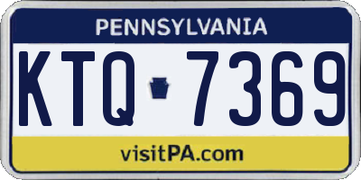 PA license plate KTQ7369