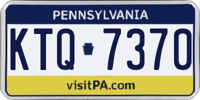 PA license plate KTQ7370