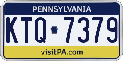 PA license plate KTQ7379