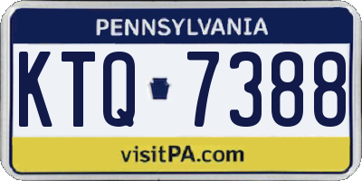 PA license plate KTQ7388