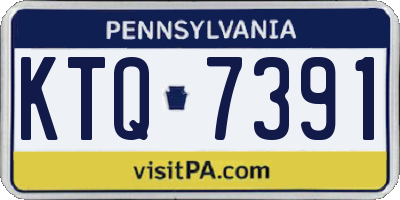 PA license plate KTQ7391
