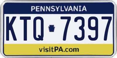 PA license plate KTQ7397