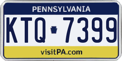 PA license plate KTQ7399