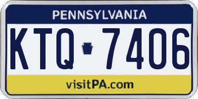 PA license plate KTQ7406