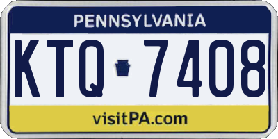 PA license plate KTQ7408