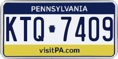 PA license plate KTQ7409