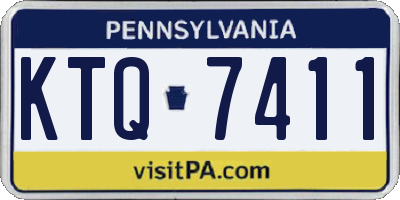 PA license plate KTQ7411