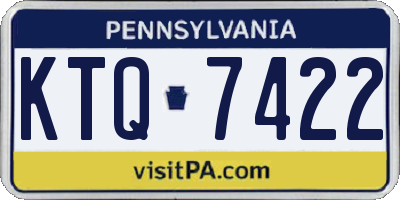 PA license plate KTQ7422