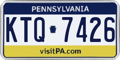 PA license plate KTQ7426