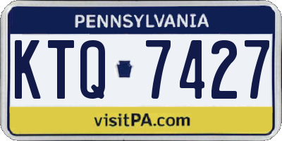 PA license plate KTQ7427