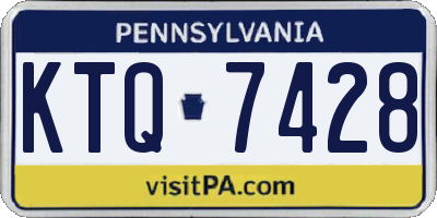 PA license plate KTQ7428