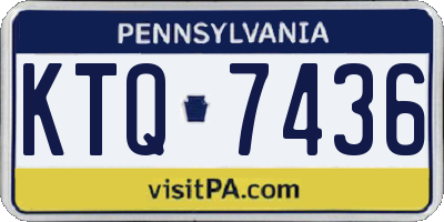 PA license plate KTQ7436