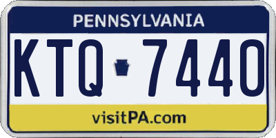 PA license plate KTQ7440